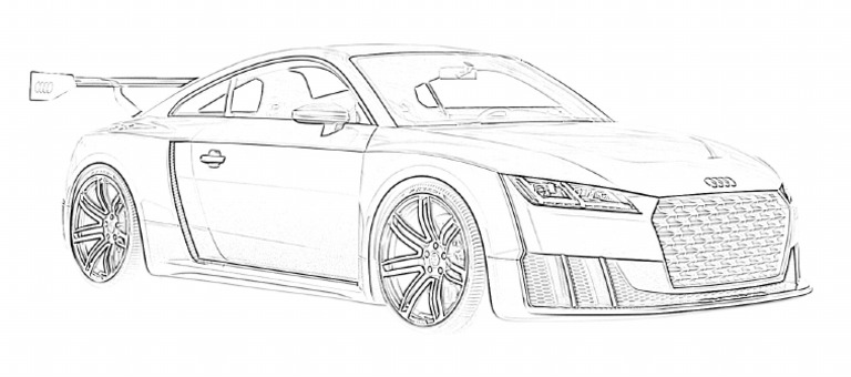 Sports Car Coloring Pages 19 | PDF