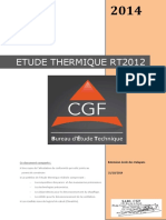 Etude Thermique RT 2012