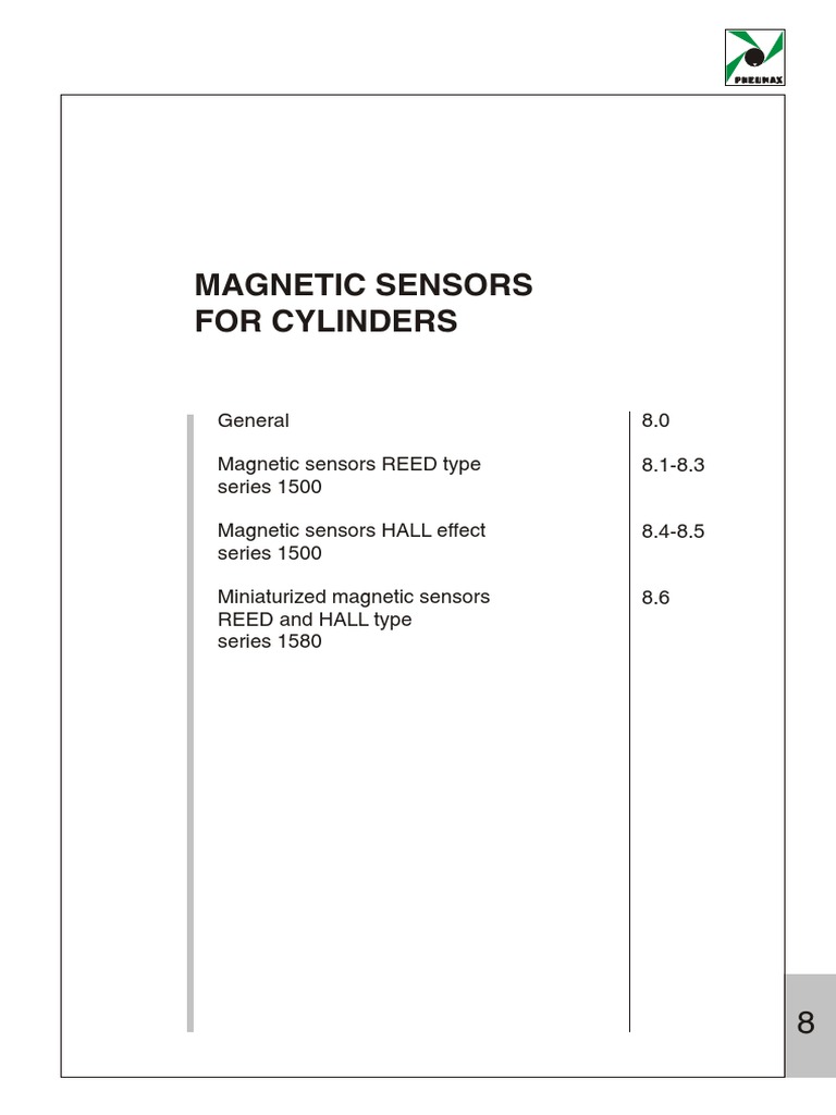 Magnetic Sensors for Cylinders Guide | PDF | Direct Current ...