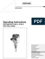 Operating Instructions: OPTISWITCH 5100 C, 5150 C With Relay Output
