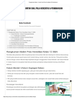 Rangkuman Materi, Contoh Soal Pola Hereditas & Pembahasan