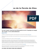 La Puissance de La Parole de Dieu