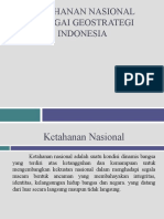 Ketahanan Nasional SBG Geostrategi Indonesia