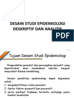 Desain Epidemiologi Deskriptif Dan Analitik