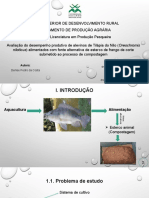 Desempenho de alevinos de tilápia alimentados com esterco de frango compostado