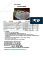 Contoh Resep Dan Analisis Ekonomi Sederhana (Bakso Scallop Ikan)