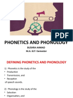 Relationship Between Phonetics and Phonology
