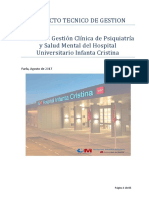 Unidad de Gestion Clinica de Psiquiatria y Salud Mental. Proyecto Tecnico de Gestion