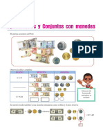 Equivalencias y Conjuntos Con Monedas para Quinto de Primaria