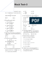 Mock Test Paper - 3