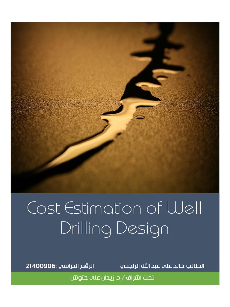 Cost Estimation of Well Drilling Design | PDF