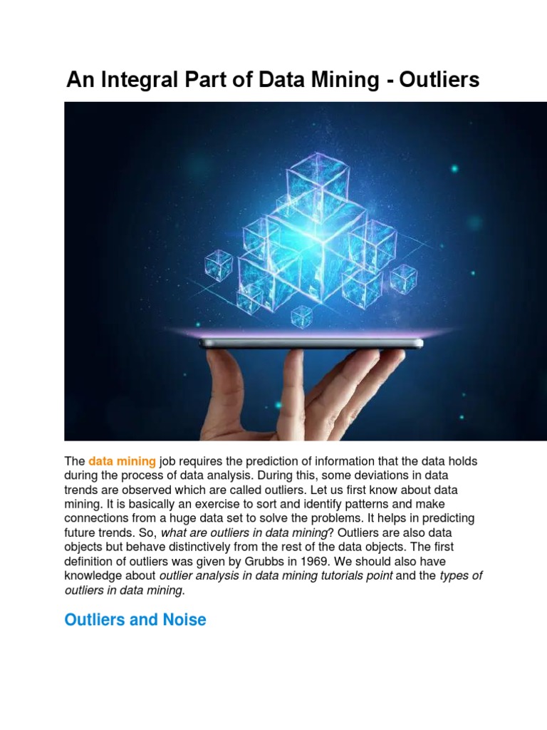 Outlier Analysis in Data Mining Techniques | PDF | Outlier | Cluster ...