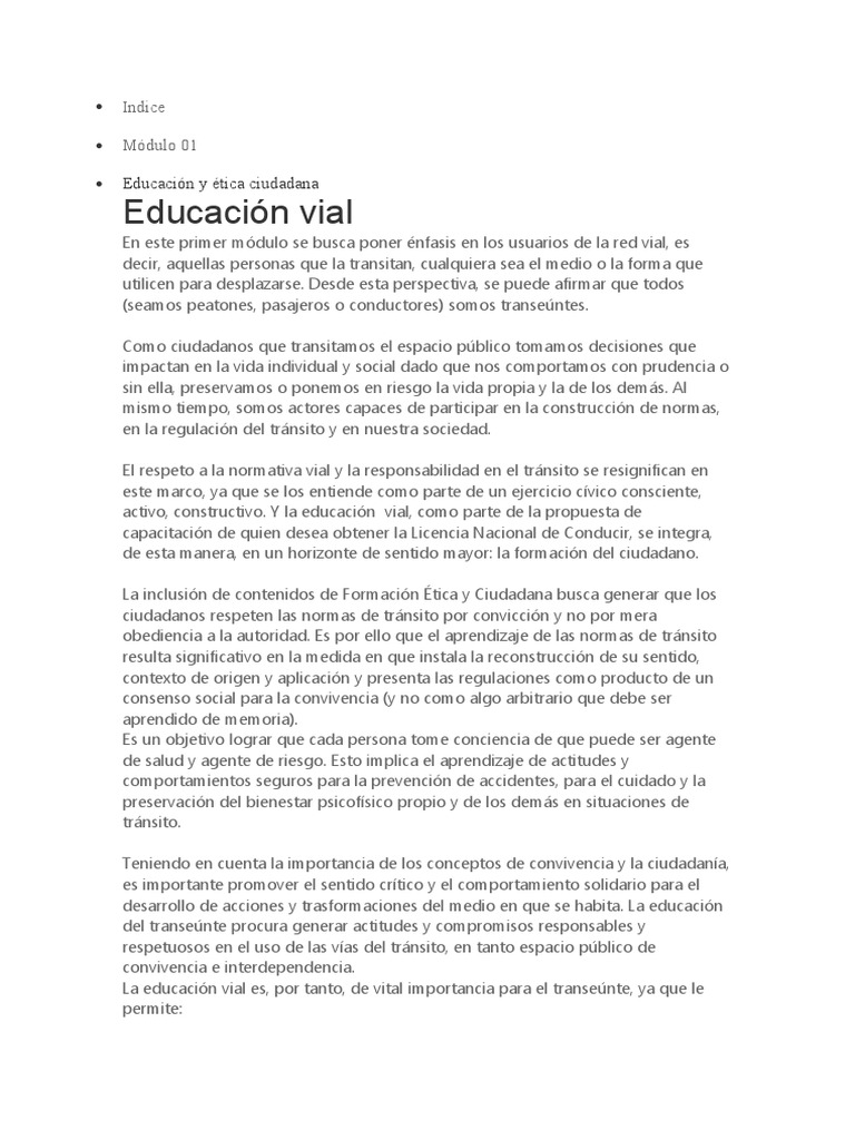 Curso De Seguridad Vial