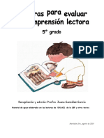 Comprension Lectura Quinto Grado Elprofe20