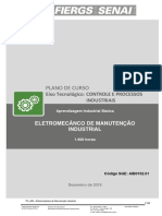 Plano de curso Eletromecânico Manutenção Industrial