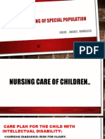 Health Nursing of Special Population