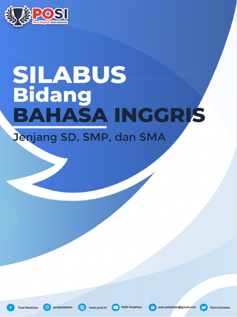 Silabus Bahasa Inggris Jenjang Sd Smp Sma Tahun 2022 Pdf