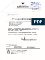 Submission of Accomplishment Reports On The Conduct of End of School Year Class For Sy 2021-2022