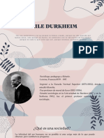 Durkheim - 1