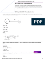 JEE Main 2021 Physics Paper With Solutions August 26 Shift 1