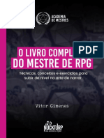 Acessorio - Livro Completo Do Mestre de RPG