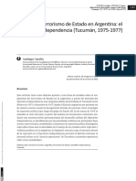 Garaño - 2021 - Ensayo Del Terrorismo de Estado en Argentina El Operativo Independencia (Tucumán, 1975-1977)