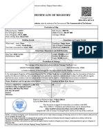 H A Sklenar - Registration-Certificate