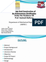 Design and Construction of An Autonomous Ornithopter Under The Guidance of Prof. Santosh Rathore