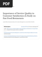 Importance of Service Quality in Customer Satisfaction