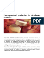Pharmaceutical Production in Developing Countries - UNIDO