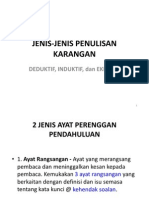 Jenis-Jenis Penulisan