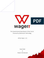 Wagerr WGR Whitepaper 2018
