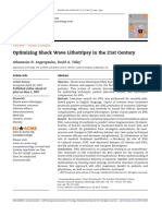 Optimizing Shock Wave Lithotripsy in The 21st Century: Review - Stone Disease