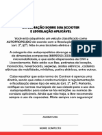 Informação Sobre A Sua Scooter e Legislação Aplicável