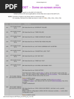 IBM 5170 POST Screen Errors