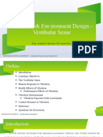 Topic 2 - Part 3 - Work Environment Design - Vestibular Sense