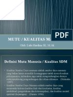 Mutu Manusia