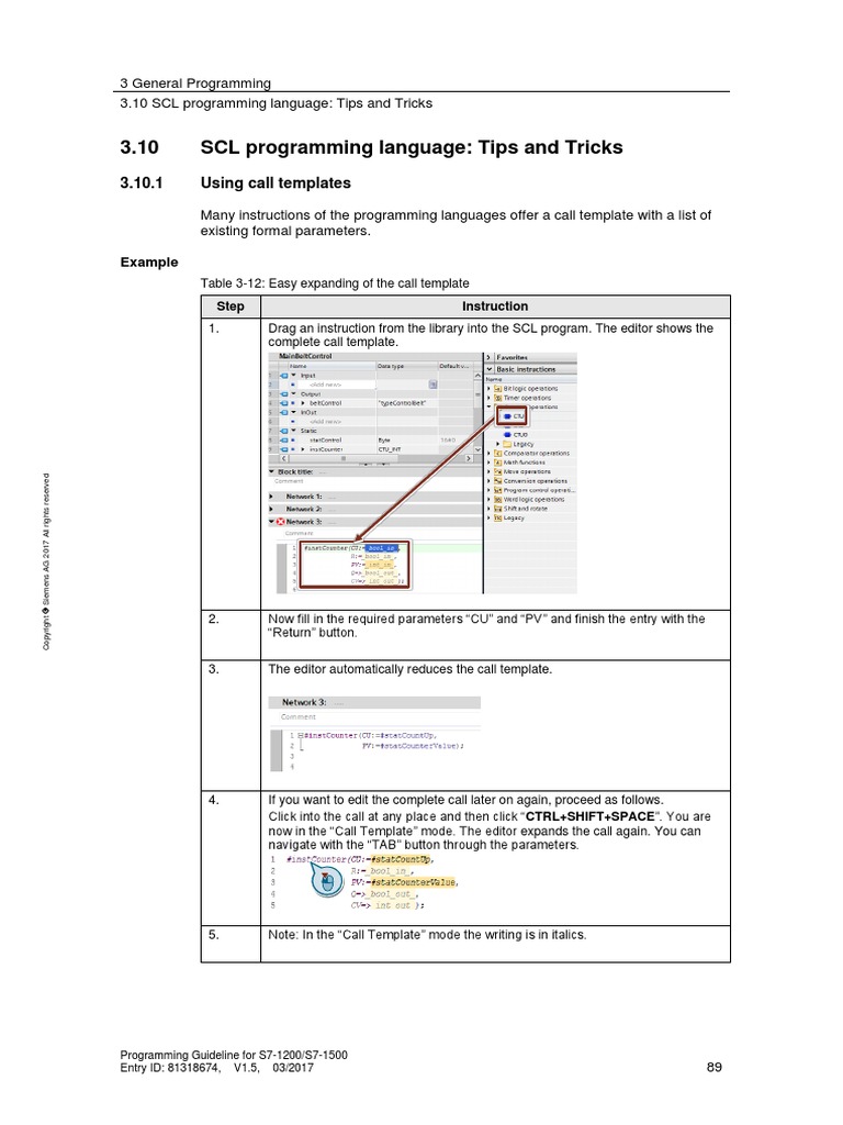 PLC - 2 - C - Lenguaje - SCL - Trucos | PDF | Control Flow | Computer ...