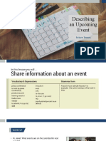 Sharing Information About Upcoming Events - BF