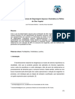 Análise do Processo de Degomagem Aquosa e Enzimática no Refino de Óleo Vegetal - Luiz Fernando