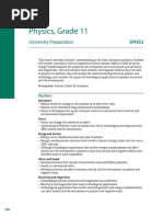 SPH3U Physics 11 Ontario Curriculum