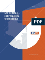 Debates sobre la justicia transicional en Colombia: máximos responsables, delitos políticos y trato a militares