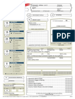 Alchemist's Level 8 Character Sheet