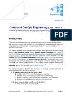 Cloud and DevOps Engineering Level I II Units and Syllabuses