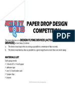 Paper Drop Design Competition