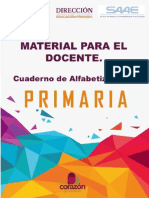 Material para El Maestro - Cuaderno Alfabetización Vinculante - Primaria