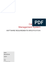 Call Center Management System Software Requirement Specification v0.01