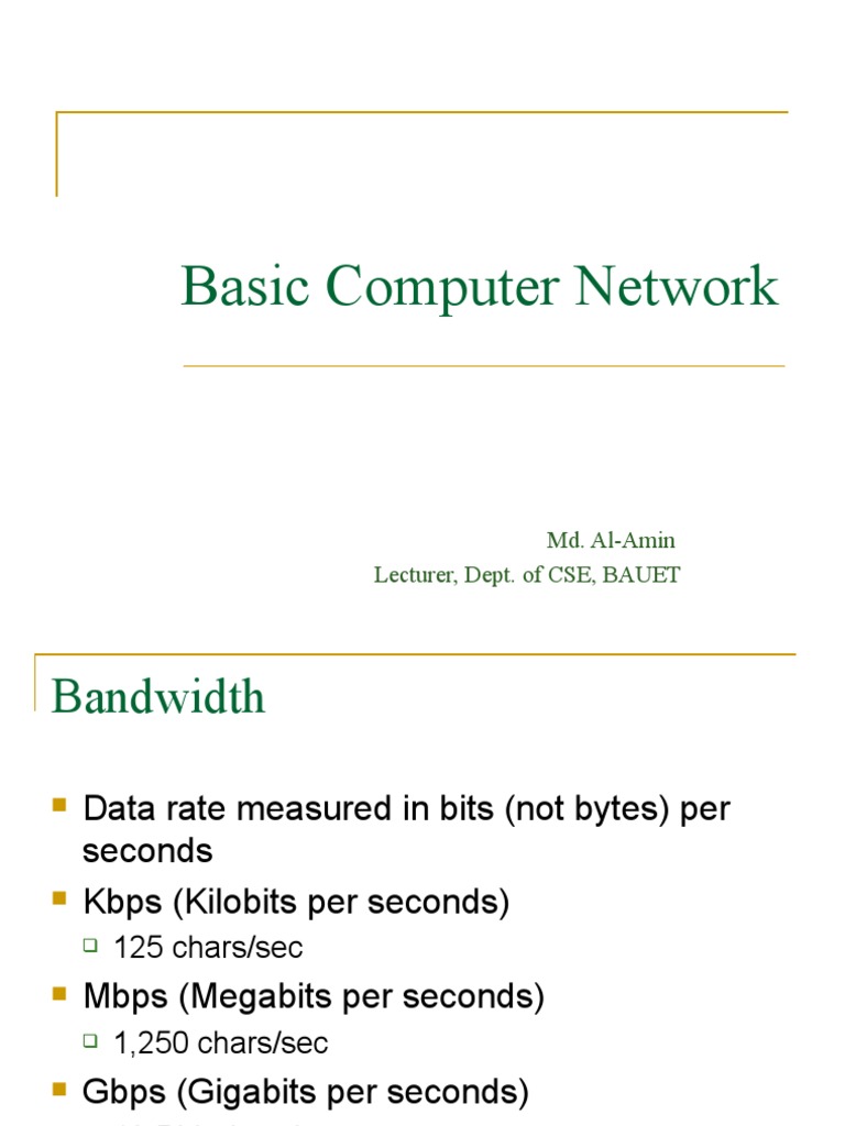 Basic Computer Network | PDF | Computer Network | Digital Subscriber Line
