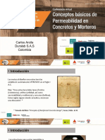 Conceptos Básicos de Permeabilidad en Concretos Carlos Arcila