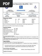 Electronic Reservation Slip (ERS) : 6607312203 12801/purushottam Exp Ac 3 Tier Sleeper (3A)